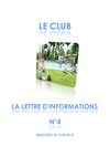la lettre du Club - n°4 - 30 juin 2010