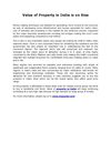 Value of Property in India is on Rise