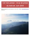 La revue de presse de Juin 2010