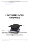 UNE ÉDUCATION AUTHENTIQUE par Bruno LEROY, éducateur de rue.