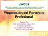 CAPITULO 8.1 - PREPARACION DEL PORTAFOLIO PROFESIONAL