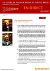 En direct du Sénat - la lettre de Yannick BODIN et Nicole BRICQ - sénateurs de Seine et Marne