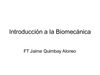 Presentación: Introducción a la Biomecánica
