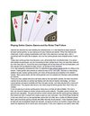 Playing Online Casino Games and the Rules That Follow