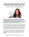 Scholarships For Moms Going Back To School - $10 000 Grants Now Available – Apply Today!