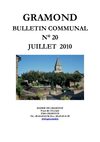 BULLETIN N° 20 JUILLET 2010
