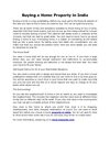 Buying a Home Property in India