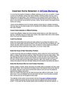 Incorrect niche selection in affiliate marketing