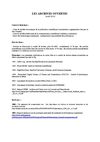 Les Archives ouvertes en juin 2010. BU Lettres-Sciences humaines Nantes