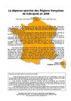 La dépense sportive des régions françaises de métropole en 2009