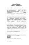 Acta Constitución