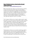 Most Profitable Business Opportunities through Affiliate Marketing