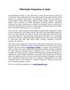 Affordable Properties in India