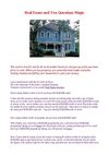 Real Estate and Two Questions Magic