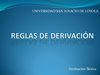 Reglas de derivación