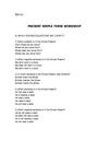 Present Simple Tense - Wokshop