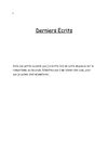 Nouvelle romantique: Derniers Ecris