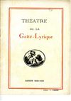 saison Gaite Lyrique saison 1928_29 Rip