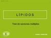 TEST OPCIONES MÚLTIPLES LÍPIDOS