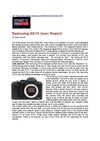 Samsung NX10 User Report