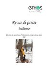 Revue de presse italienne ETHOS PARIS