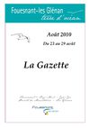 La Gazette du mois d'Août n°4