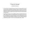 Carta de Libertad de Jenifer Pérez Tejeda