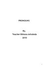 Pronouns - Updated 