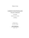 El proyecto de investigación: Guía para su elaboración
