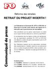 Les Fédérations de Cheminots FO, CFTC et CFE-CGC estiment que la nouvelle contre réforme des régimes de retraite...