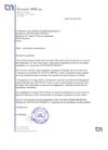 Courrier du Groupe Canadien IAM inc. à ZM Finance Project 
