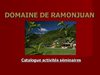 Catalogue d'activités