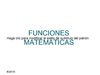 Fórmulas para las funciones matemáticas de Microsoft Office Excel 95, 97, 2000, 2003 y 2007.