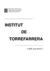 Institut de Torrefarrera: llibret inici de curs 2010-11