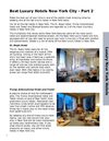 Best Luxury Hotels In New York City, Part 2