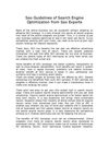 Seo Guidelines of Search Engine Optimization from Seo Experts