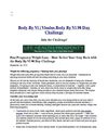 PostPartum Pregnancy Weight Loss with The Body By Vi Weight Loss Challenge