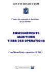 Conflit iraquien : Enseignements tirés des opérations maritimes mars/avril 2003