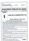 Prova de Analista Administrativo - Cargo 1