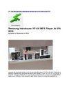 Samsung Introduces YP-U6 MP3 Player At IFA 2010