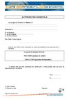 Autorisation parentale stage hors collectif du 26 10 2010