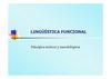 LINGUÍSTICA FUNCIONAL [Modo de compatibilidad]