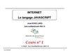 Cours de JavaScript N°1 de José Rouillard