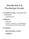 Cours Psychologie sociale