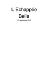 L'Echappée belle - 17 septembre 2010