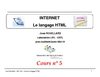 Cours HTML N°5 de José Rouillard