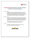 OnDemand Webinar: Best Practices & Proven Techniques for Application Portfolio Management