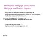Modification Mortgage Loans: Home Mortgage Modification Program
