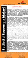 Butlletí Local d'Esquerra Mataró número 64