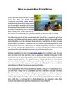 What to do with Real Estate Belize